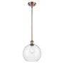Innovations Lighting Large Athens 10" Wide Mini Pendant Antique Copper / Seedy