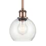 Innovations Lighting Athens 6" Wide Mini Pendant Antique Copper / Seedy
