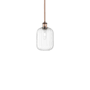 Innovations Lighting Preston 7" Wide Mini Pendant Antique Copper / Clear