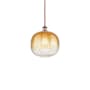 Innovations Lighting Brookhaven Sphere 11" Wide Mini Pendant Antique Copper / Amber