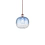 Innovations Lighting Brookhaven Sphere 11" Wide Mini Pendant Antique Copper / Sapphire Blue