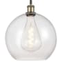 Innovations Lighting Athens 12" Wide Pendant Black Antique Brass / Seedy