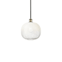 Innovations Lighting Brookhaven Sphere 11" Wide Mini Pendant Black Antique Brass / Opal