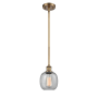 Innovations Lighting Belfast 6" Wide Mini Pendant Brushed Brass / Seedy