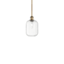 Innovations Lighting Preston 7" Wide Mini Pendant Brushed Brass / Clear