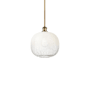 Innovations Lighting Brookhaven Sphere 11" Wide Mini Pendant Brushed Brass / Opal