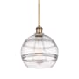 Innovations Lighting Rochester 10" Wide Mini Pendant Brushed Brass / Clear