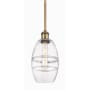 Innovations Lighting Vaz 6" Wide Mini Pendant Brushed Brass / Clear