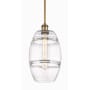 Innovations Lighting Vaz 8" Wide Mini Pendant Brushed Brass / Clear