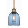 Innovations Lighting Bella 6" Wide Mini Pendant Brushed Brass / Princess Blue