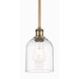 Innovations Lighting Bella 6" Wide Mini Pendant Brushed Brass / Clear