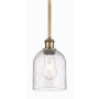 Innovations Lighting Bella 6" Wide Mini Pendant Brushed Brass / Seedy