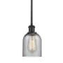 Innovations Lighting Caledonia 5" Wide Mini Pendant Charcoal / Matte Black