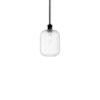 Innovations Lighting Preston 7" Wide Mini Pendant Matte Black / Clear
