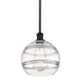 Innovations Lighting Rochester 10" Wide Mini Pendant Matte Black / Clear