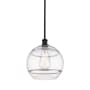 Innovations Lighting Rochester 12" Wide Pendant Matte Black / Clear