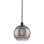 Innovations Lighting Rochester 12" Wide Pendant Matte Black / Light Smoke