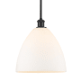 Innovations Lighting Bristol 12" Wide Pendant Matte White / Matte Black