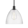 Innovations Lighting Bristol 12" Wide Pendant Matte Black / Seedy