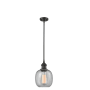 Innovations Lighting Belfast 6" Wide Mini Pendant Oiled Rubbed Bronze / Clear Seedy