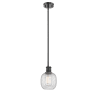 Innovations Lighting Belfast 6" Wide Mini Pendant Oiled Rubbed Bronze / Clear Crackle