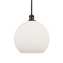 Innovations Lighting Athens 12" Wide Pendant Oil Rubbed Bronze / Matte White