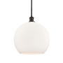 Innovations Lighting Athens 14" Wide Pendant Oil Rubbed Bronze / Matte White