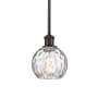 Innovations Lighting Athens 6" Wide Mini Pendant Oil Rubbed Bronze / Clear Water Glass
