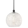 Innovations Lighting White Mouchette 14" Wide Pendant Oil Rubbed Bronze / White Mouchette