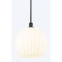 Innovations Lighting White Venetian 14" Wide Pendant Oil Rubbed Bronze / White Venetian