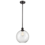 Innovations Lighting Large Athens 10" Wide Mini Pendant Oil Rubbed Bronze / Clear