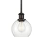 Innovations Lighting Athens 6" Wide Mini Pendant Oil Rubbed Bronze / Clear