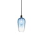 Innovations Lighting Brookhaven Flute 7" Wide Mini Pendant Oil Rubbed Bronze / Sapphire Blue