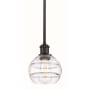 Innovations Lighting Rochester 6" Wide Mini Pendant Oil Rubbed Bronze / Clear