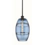 Innovations Lighting Vaz 8" Wide Mini Pendant Oil Rubbed Bronze / Princess Blue