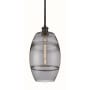 Innovations Lighting Vaz 8" Wide Mini Pendant Oil Rubbed Bronze / Light Smoke