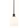 Innovations Lighting Bella 6" Wide Mini Pendant Oil Rubbed Bronze / Glossy White