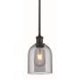 Innovations Lighting Bella 6" Wide Mini Pendant Oil Rubbed Bronze / Light Smoke