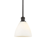 Innovations Lighting Bristol 8" Wide Mini Pendant Oil Rubbed Bronze / Matte White
