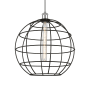 Innovations Lighting Lake Placid 16" Wide Cage Pendant Polished Chrome / Matte Black
