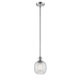 Innovations Lighting Belfast 6" Wide Mini Pendant Polished Chrome / Clear Crackle