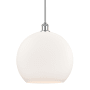 Innovations Lighting Athens 14" Wide Pendant Polished Chrome / Matte White