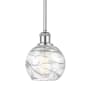 Innovations Lighting Athens 6" Wide Mini Pendant Clear Deco Swirl / Polished Chrome