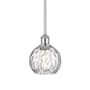 Innovations Lighting Athens 6" Wide Mini Pendant Polished Chrome / Clear Water Glass