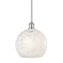 Innovations Lighting White Mouchette 10" Wide Mini Pendant Polished Chrome / White Mouchette