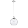 Innovations Lighting Large Athens 10" Wide Mini Pendant Polished Chrome / Seedy