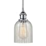 Innovations Lighting Caledonia 5" Wide Mini Pendant Polished Chrome / Mouchette