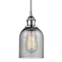 Innovations Lighting Caledonia 5" Wide Mini Pendant Polished Chrome / Charcoal