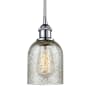 Innovations Lighting Caledonia 5" Wide Mini Pendant Polished Chrome / Mica