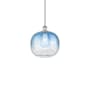Innovations Lighting Brookhaven Sphere 11" Wide Mini Pendant Polished Chrome / Sapphire Blue